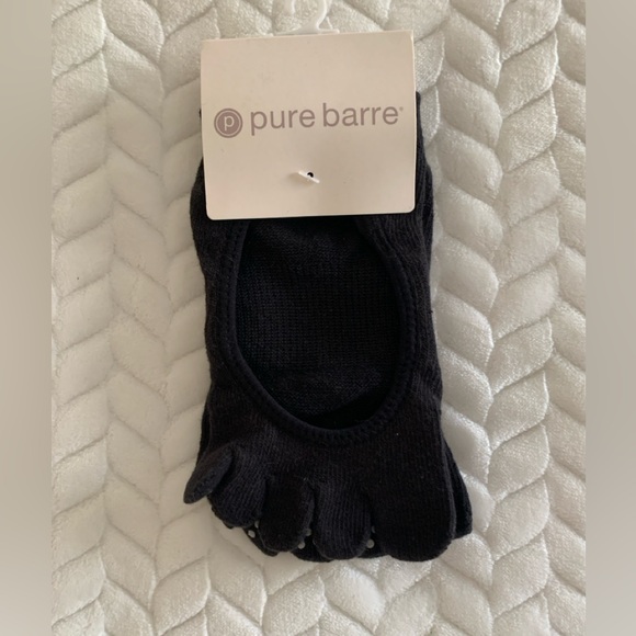 Pure Barre Accessories - Pure Barre Black Grip Toe Socks [Small]